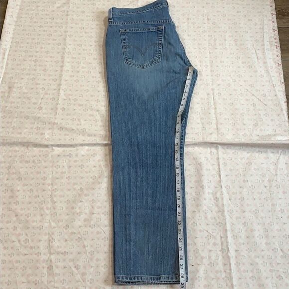 Levi's 505 Noveau Low Straight Jeans Size 14 - Picture 9 of 10
